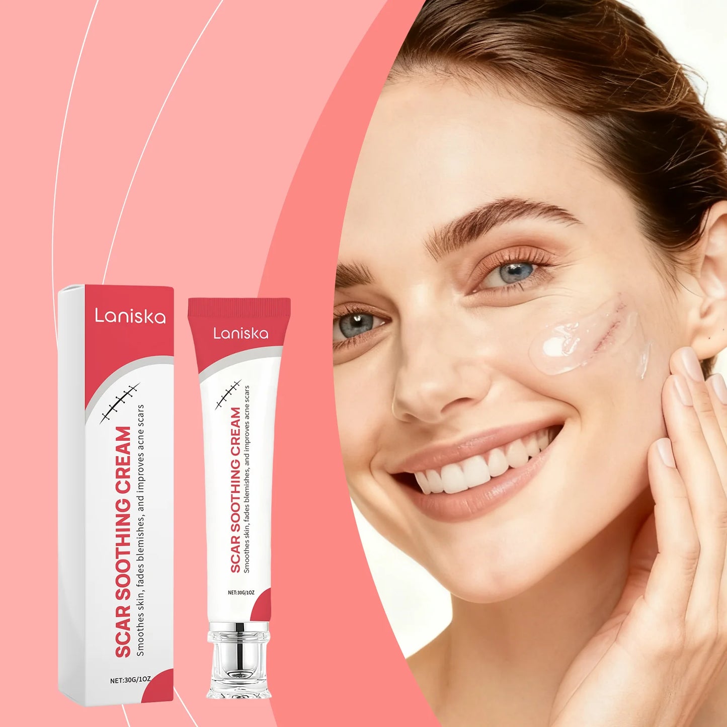 Laniska Scar Repair Cream – Moisturizing Skin Smoothing Treatment (30g)