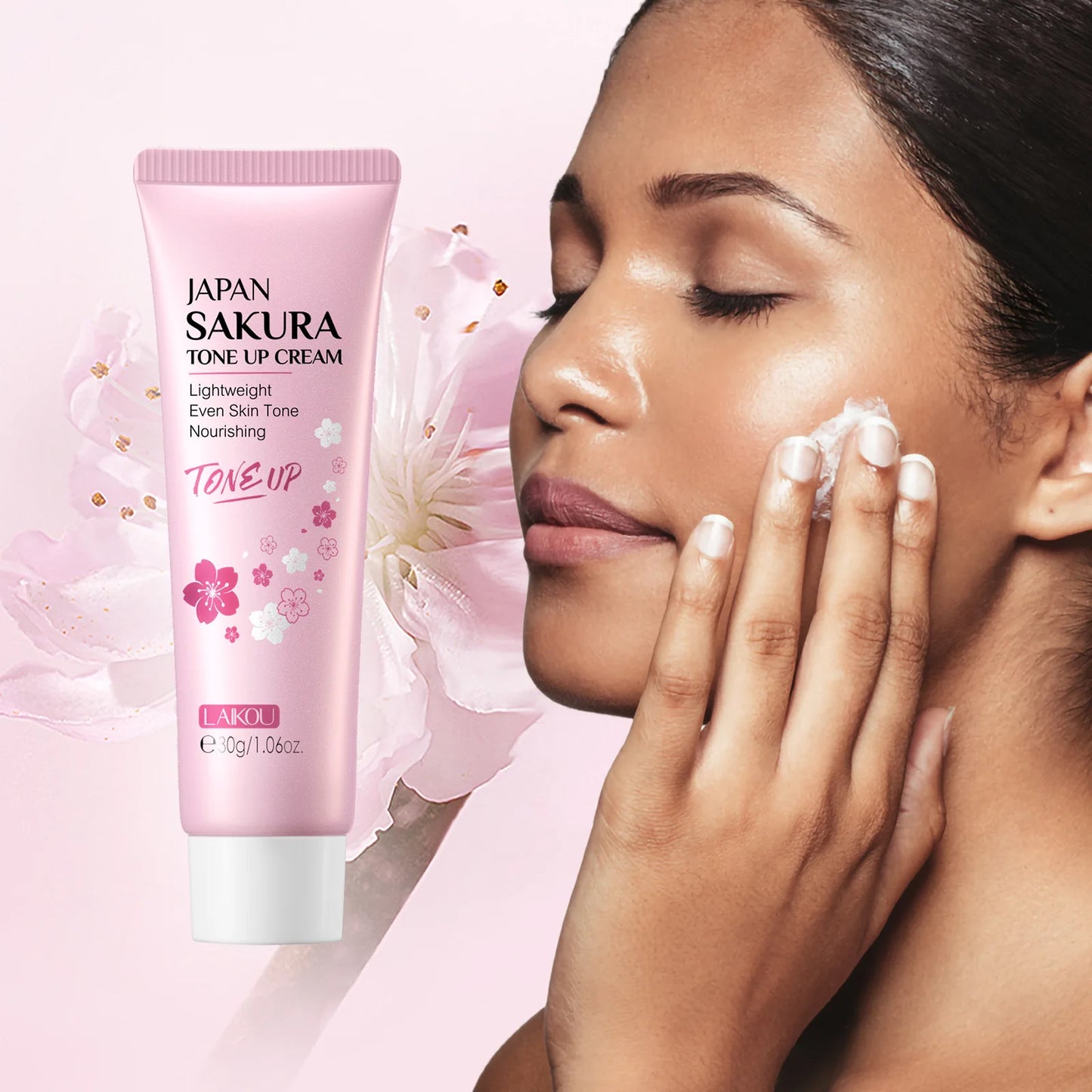 Sakura Hydrating Skincare Set – Cleanser, Eye Cream, Facial Oil, Lip Mask & Peel-Off Mask