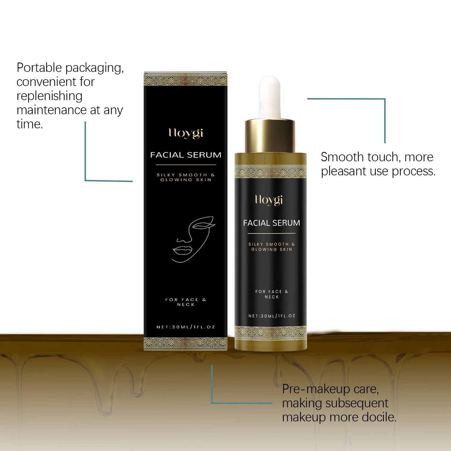 Hoygi Facial Care Essence Serum – Moisturizing & Radiance Boost (30ml)