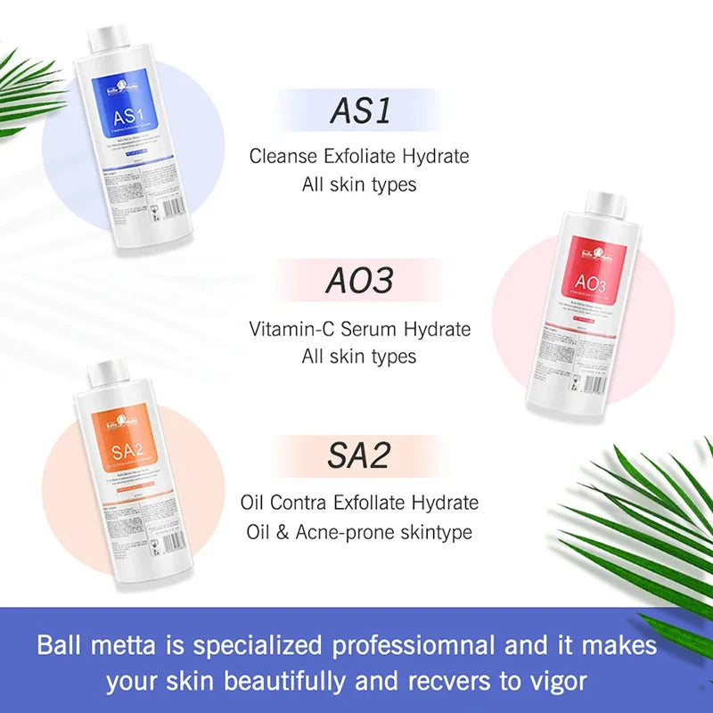 VamsLuna Aqua Peel Facial Serum Kit – Hydrating & Deep Cleansing (3 Solutions, 400ml)